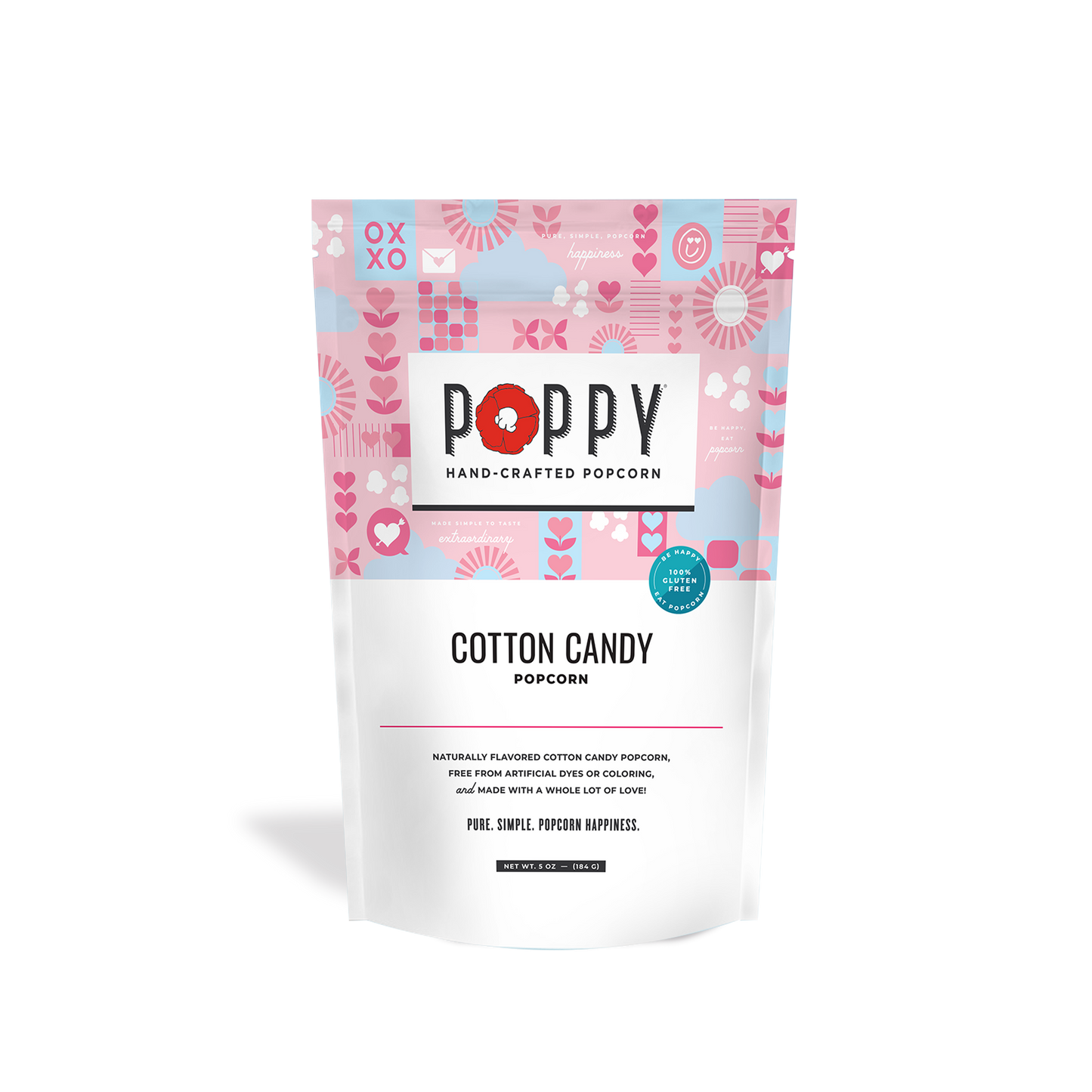 Poppy Hand-Crafted Popcorn - Cotton Candy Popcorn