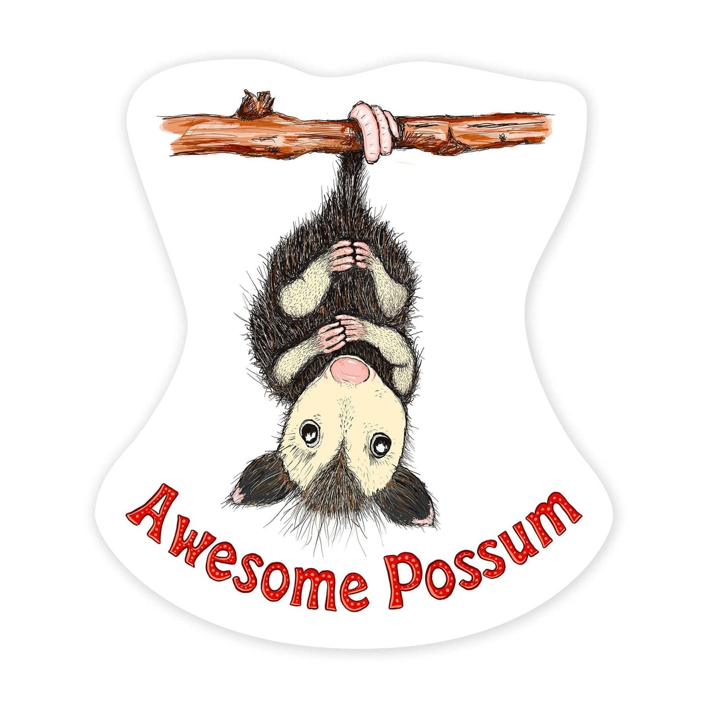 Possum - Mini Sticker