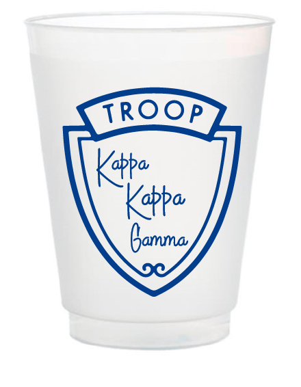 "Troop" Sorority Frosted Cup - KKG