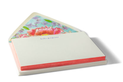 Hello Gorgeous Letterpress Flat Notecards