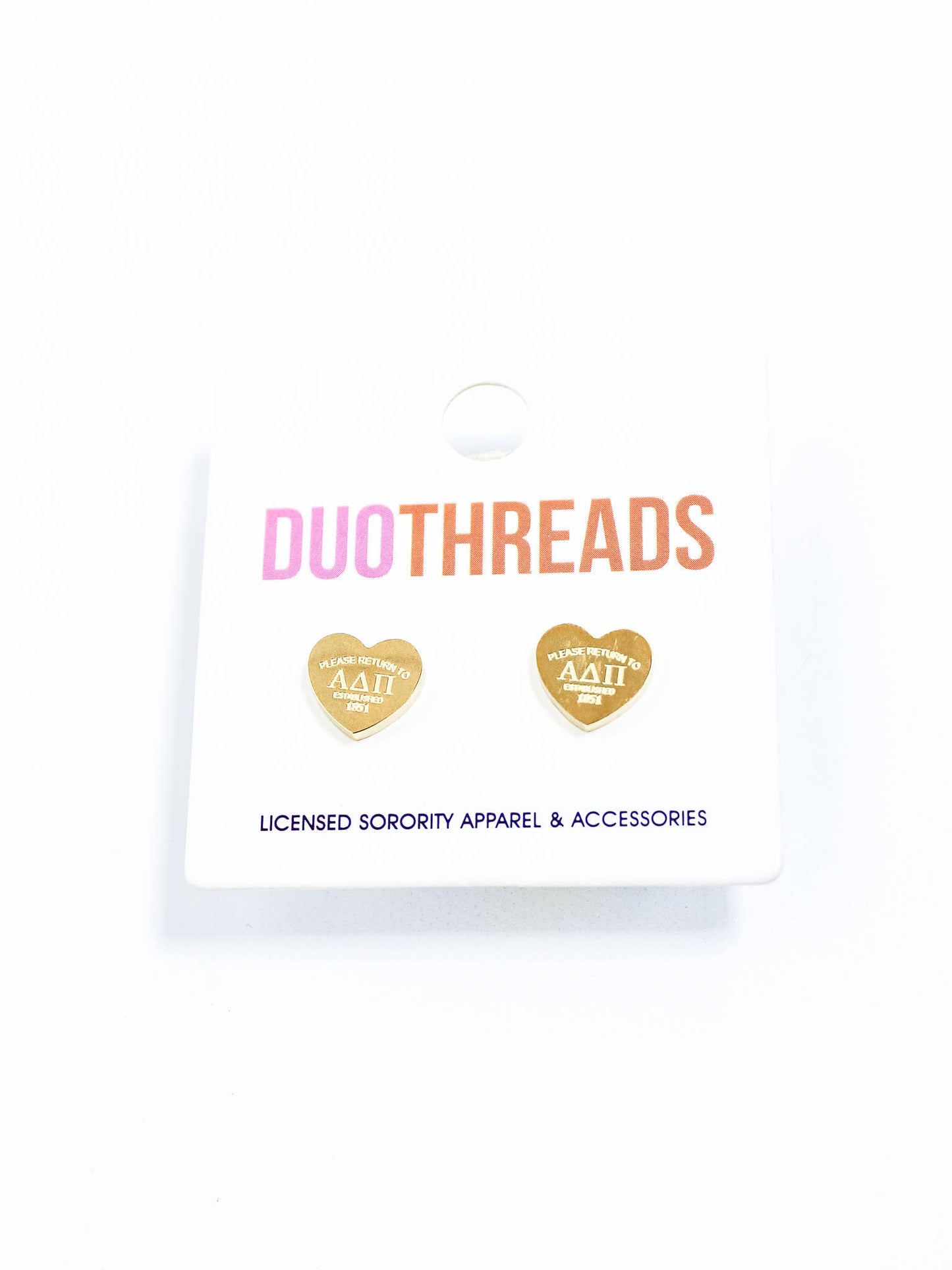Theta Heart Earrings
