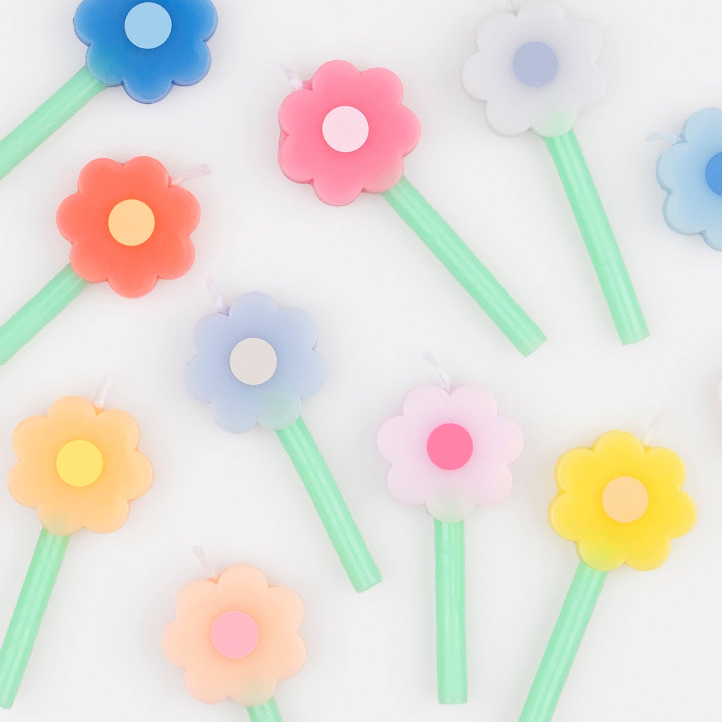 Rainbow Daisy Candles - Thumbnail 2