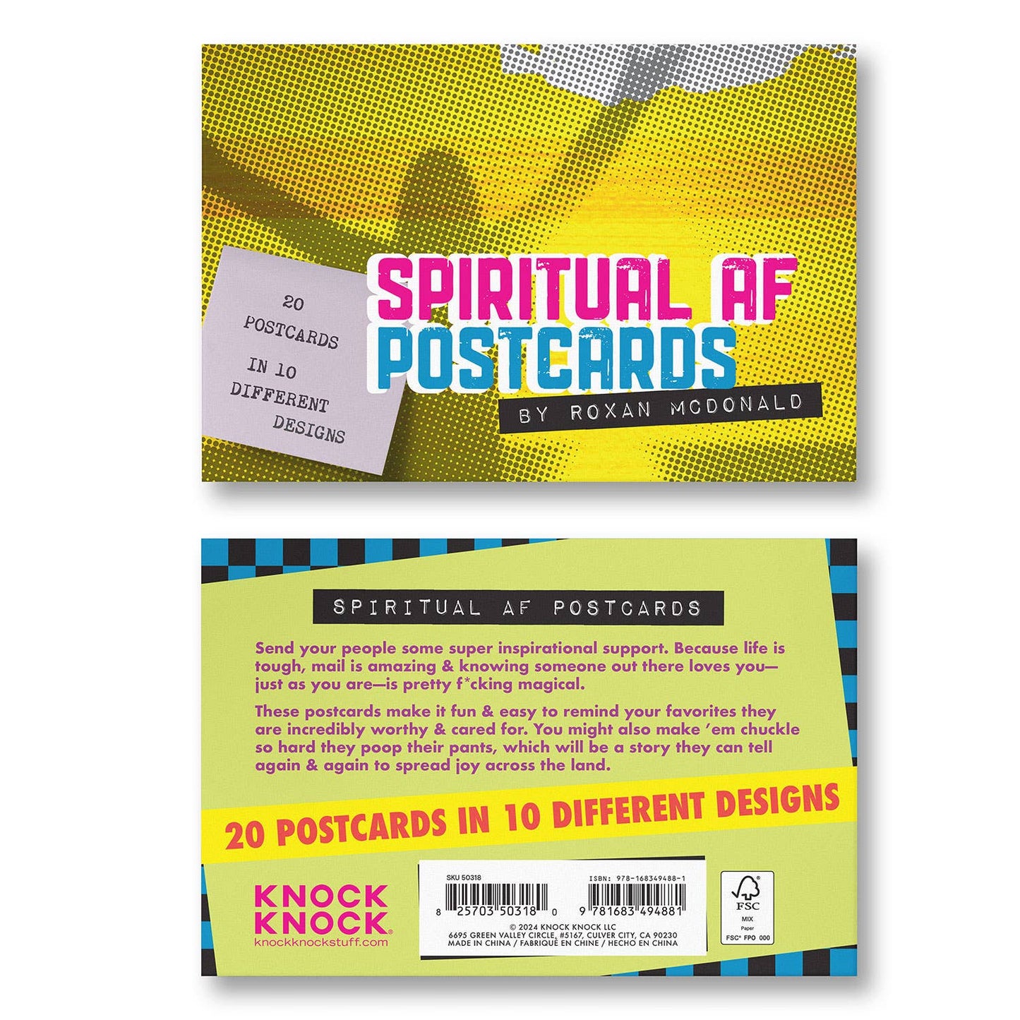 Spiritual AF Postcard Book
