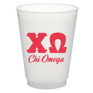 All Sorority 16 oz Frost Plastic Cups Set of 10