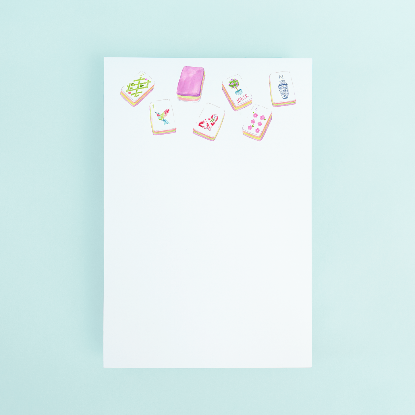 Large Mahjong Tiles Notepad