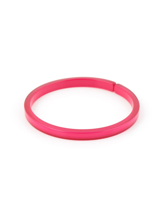Lauren Resin Bracelet - Hot Pink