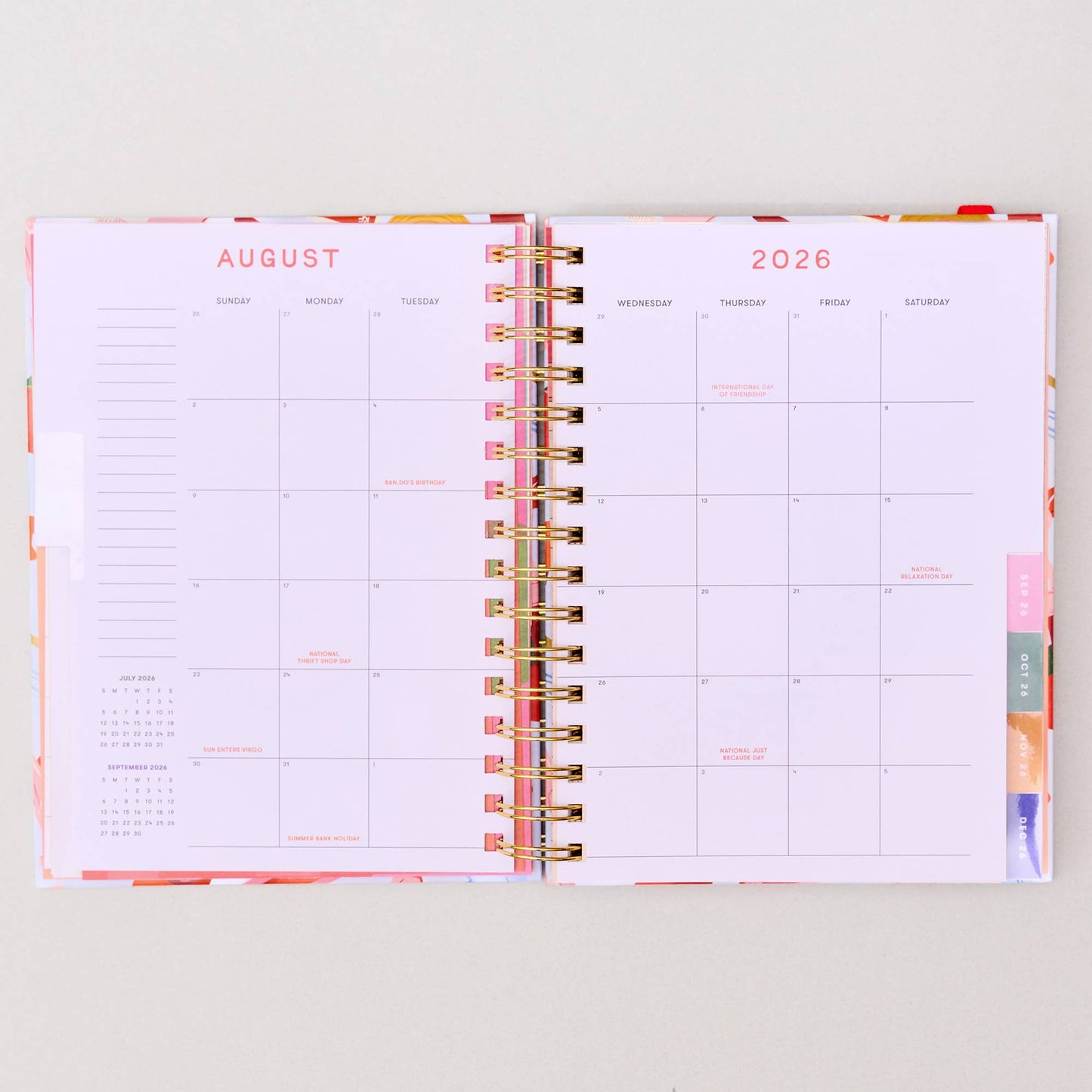 17-Month Academic Planner - Medium Oil Paint Floral