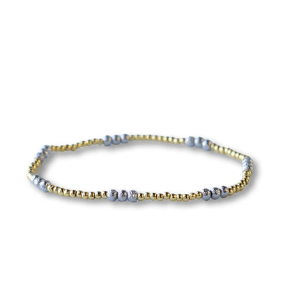 4mm Smooth Gold Beaded Bracelet