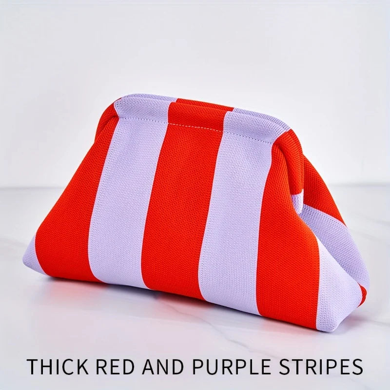 Soho Clutch - Red/Purple