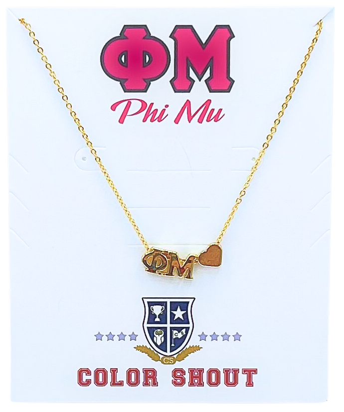 Heart Necklace - Phi Mu