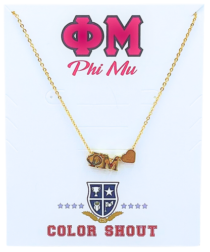 Heart Necklace - Phi Mu