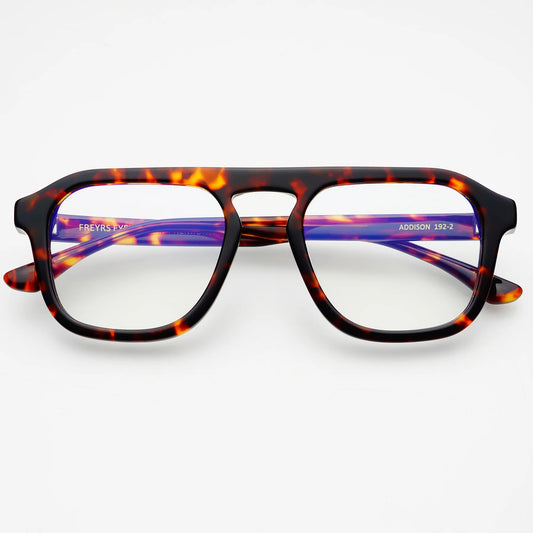 Addison Blue Light Reading Glasses - Dark Tortoise