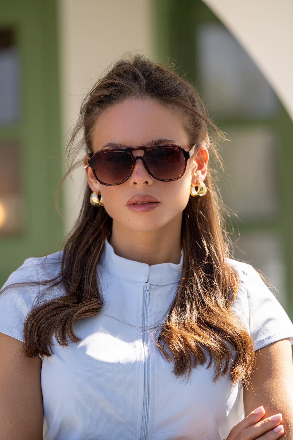 Rio Aviator Sunglasses : Dark Tortoise