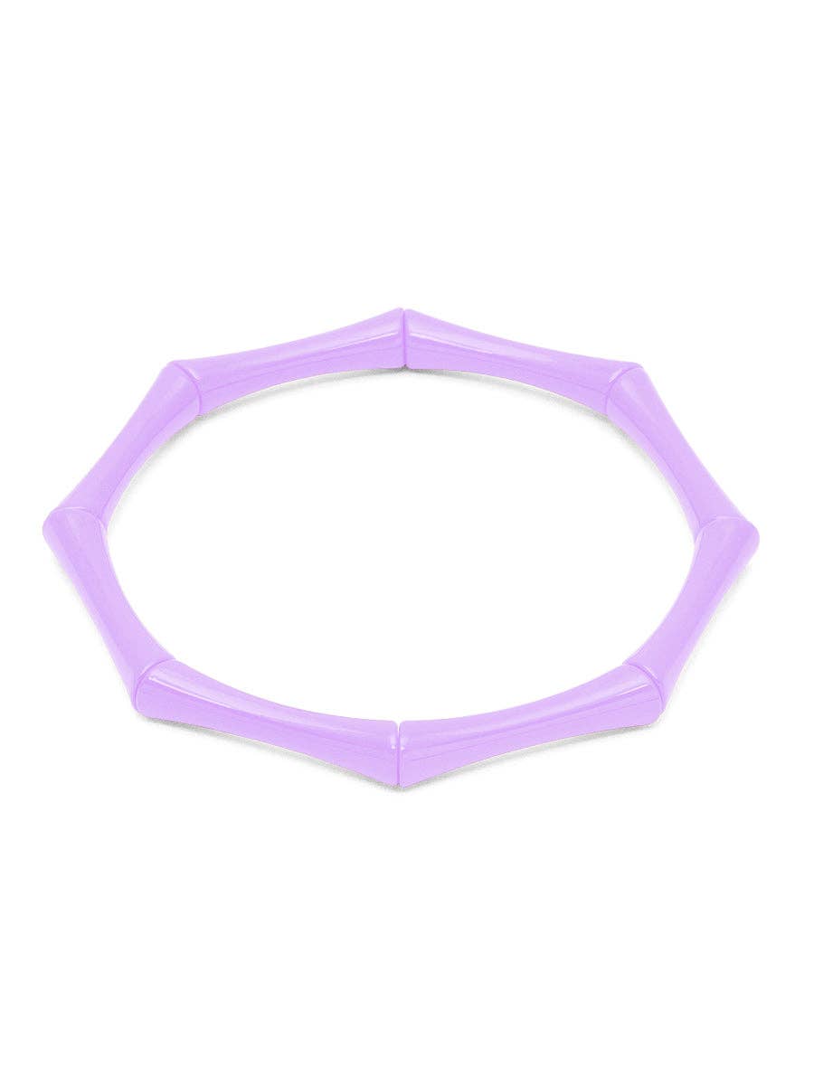 Enamel Bamboo Bracelet - Bright Blue