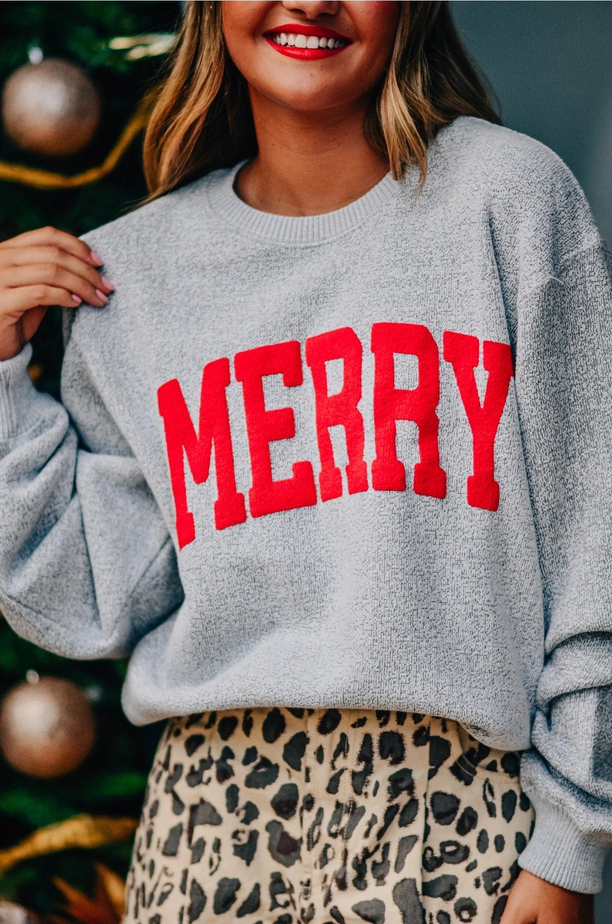 Merry Knit Sweatshirt