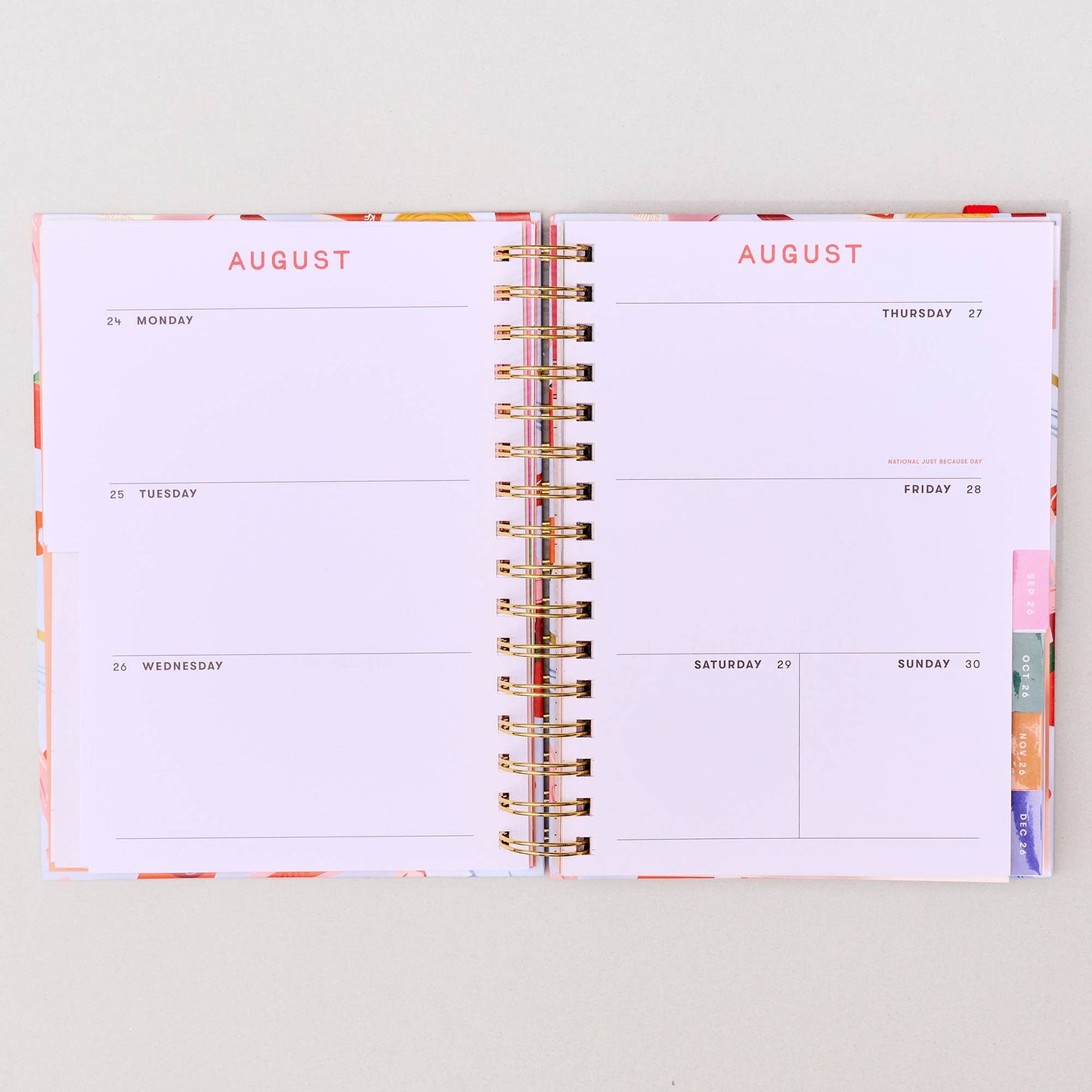 17-Month Academic Planner - Medium Oil Paint Floral