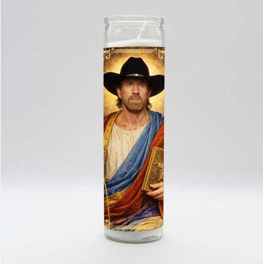 Saint Chuck Candle
