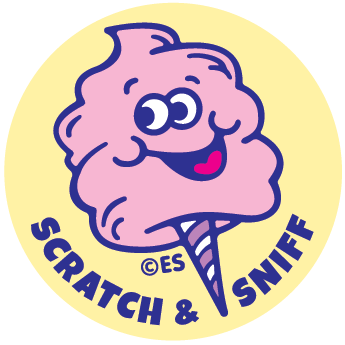 Cotton Candy Scratch & Sniff Sticker