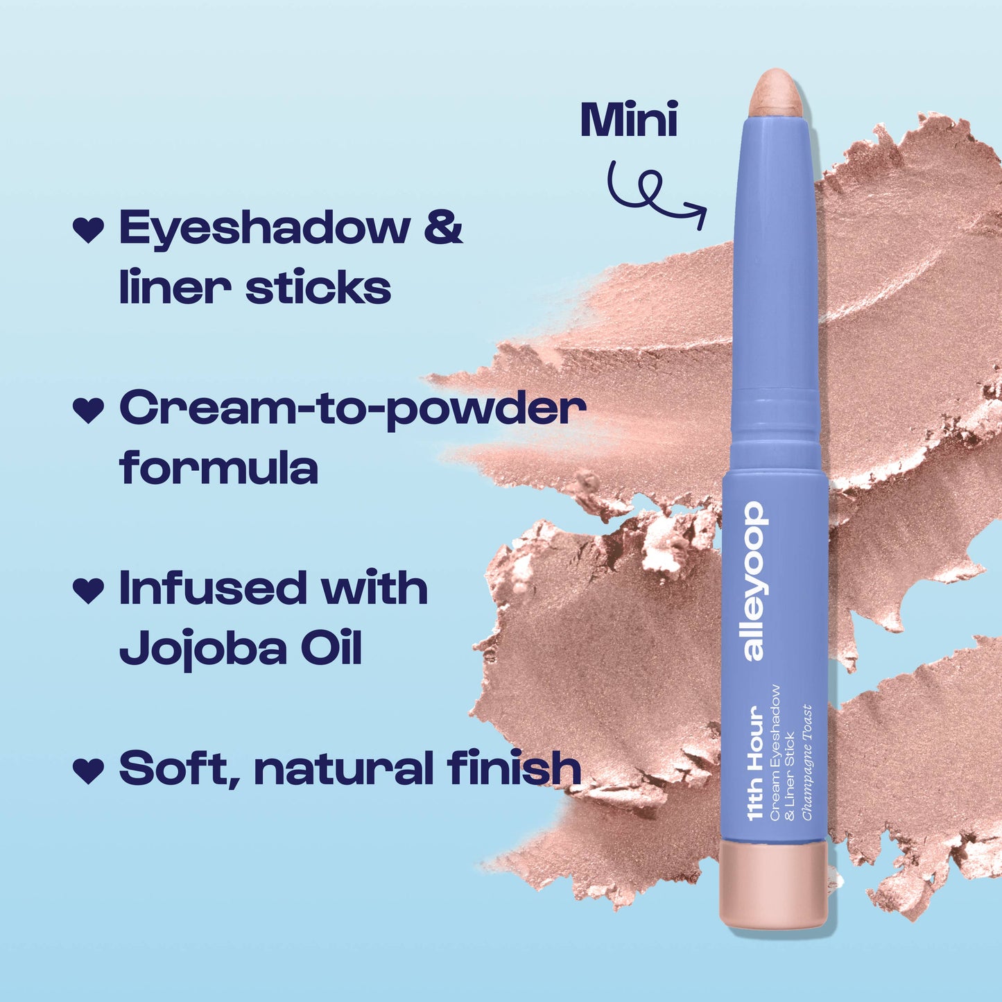 Champagne Toast 11th Hour MINI Cream Eyeshadow LIMITED