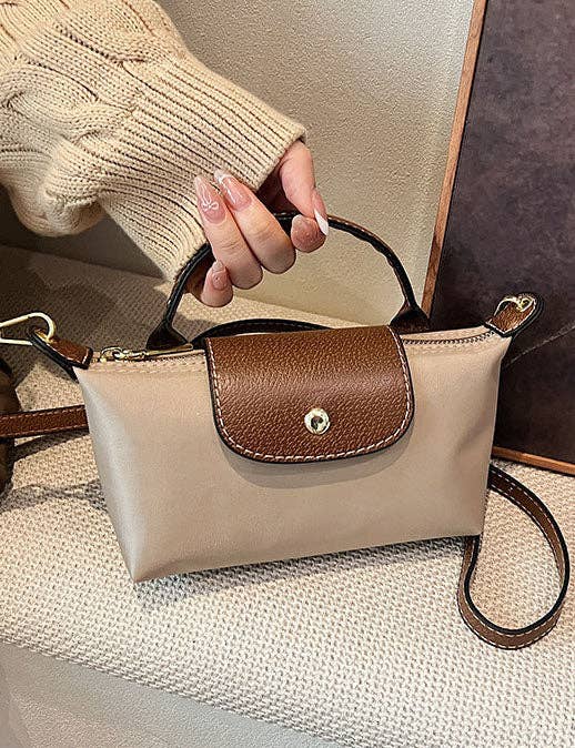Longchamp Inspired Crossbody - Khaki