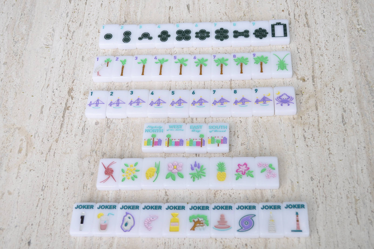 Mahjong Tiles - Charleston
