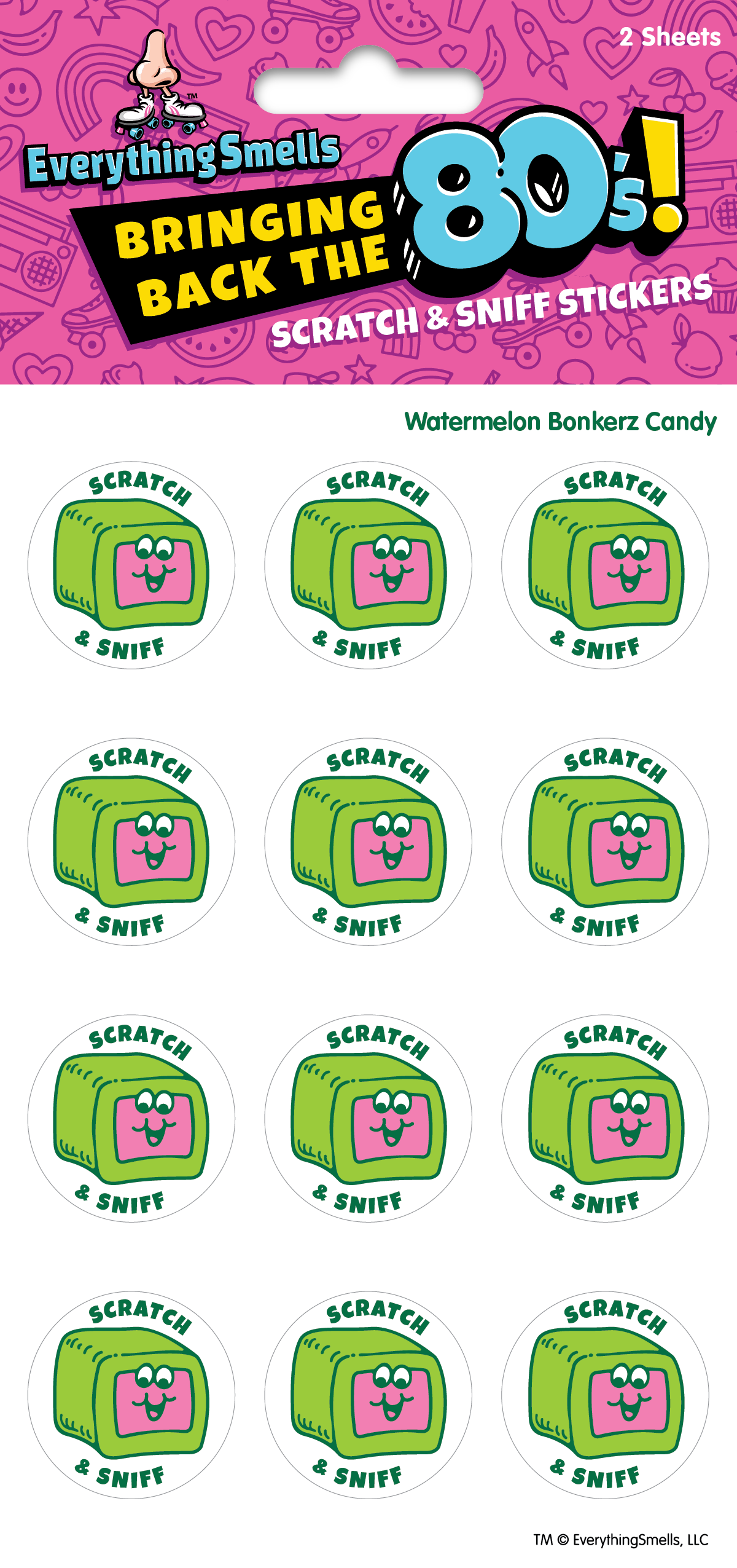 Watermelon Bonkerz Scratch & Sniff Sticker