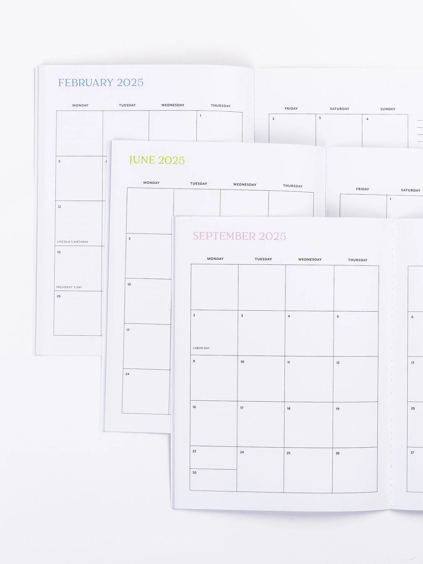 2025 Monthly Planner Medium
