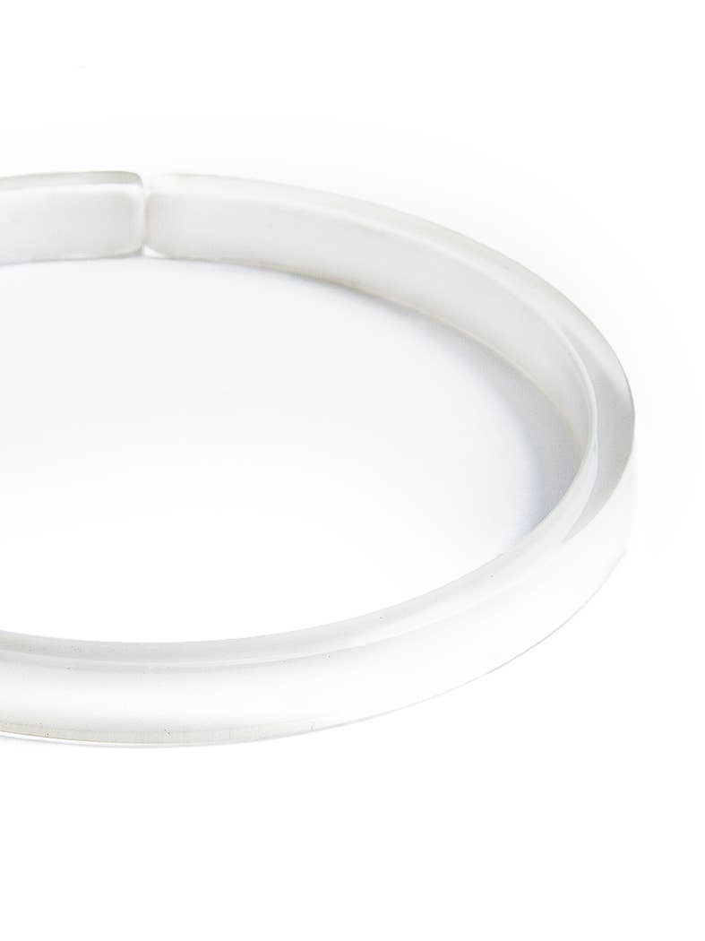 Lauren Resin Bracelet - White