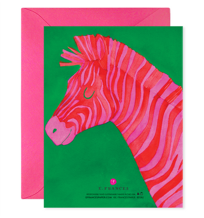 Extraordinary Zebra Birthday Greeting Card