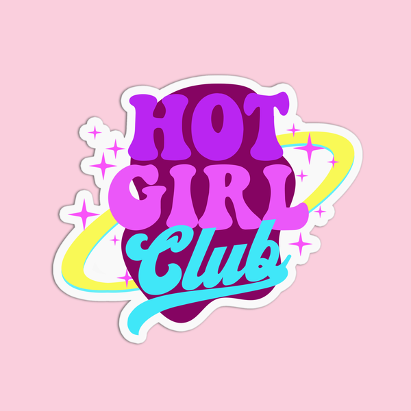 Hot Girl Club Sticker
