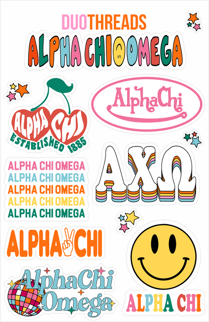 AXO Rainbow Sticker Sheet