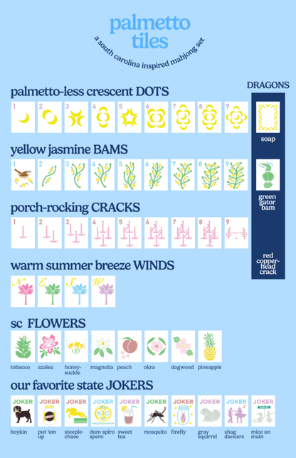 Mahjong Tiles - Palmetto