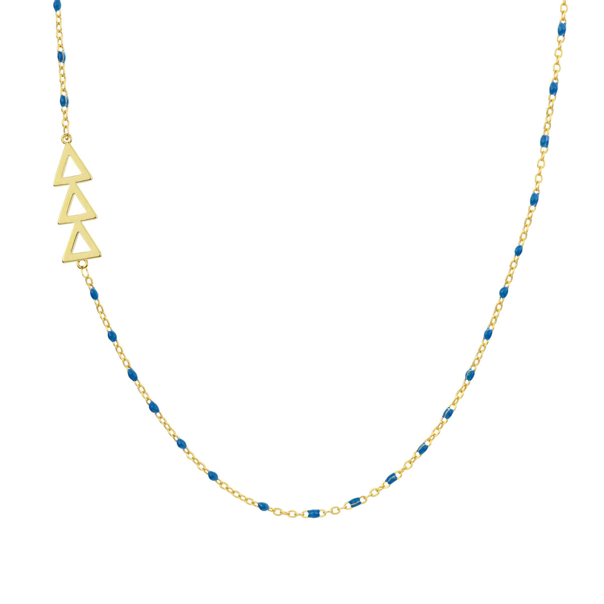 Tri Delta Side Necklace