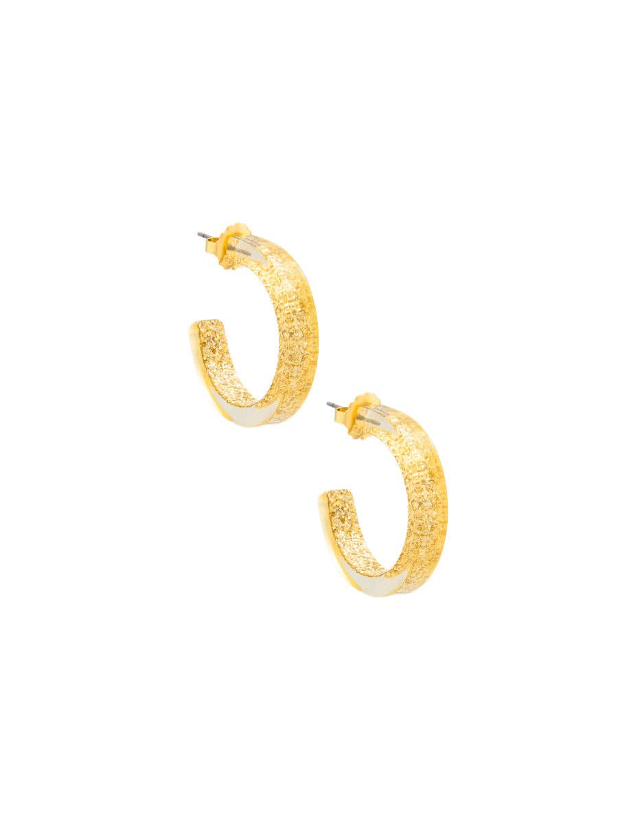Daphne Hoop Earring - Hot Pink