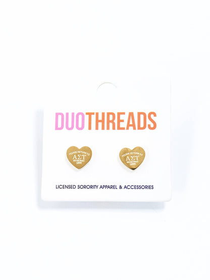 Theta Heart Earrings