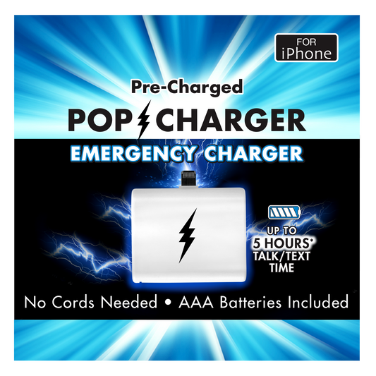 Zorbitz Pop Charger Emergency Charger - iPhone 14 & below