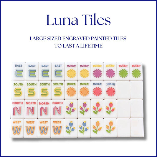 Luna Tiles - Heirloom Engraved Mahjong Tile Set - Modern