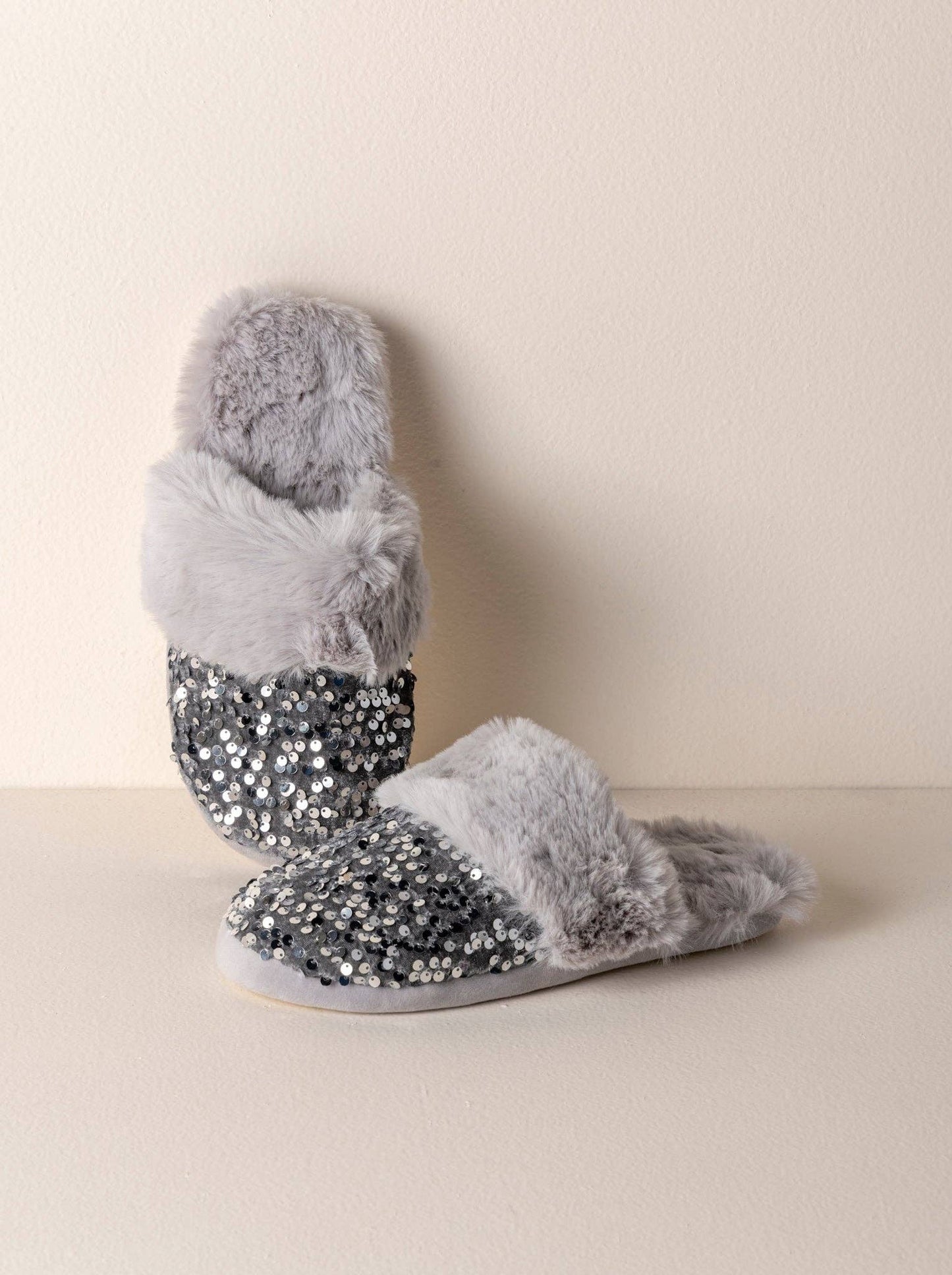 Fiesta Slippers - Silver