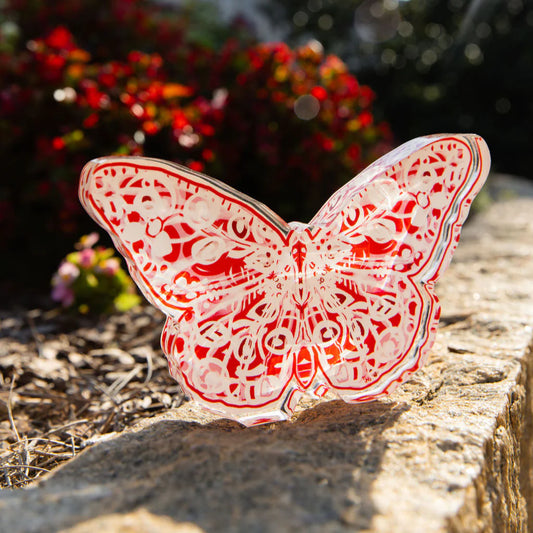 Garnet Acrylic Butterfly