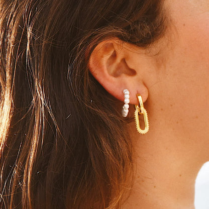 Sunday Best Pearl Hoops