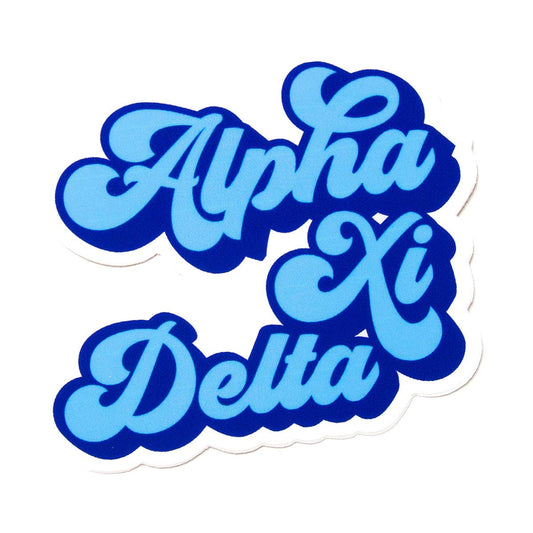 RETRO Decal Sticker - Alpha Xi Delta