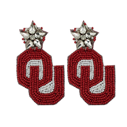 Carolina Rhinestone Beaded Earrings