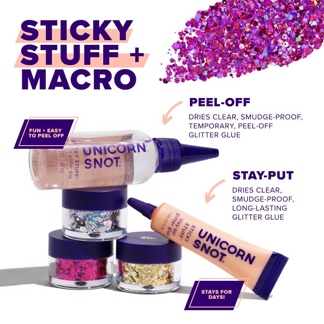 Macro Body Glitter | Fuchsia-Zinnia