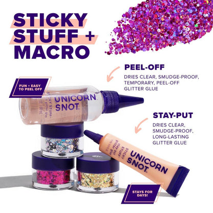 Macro Body Glitter | Fuchsia-Zinnia