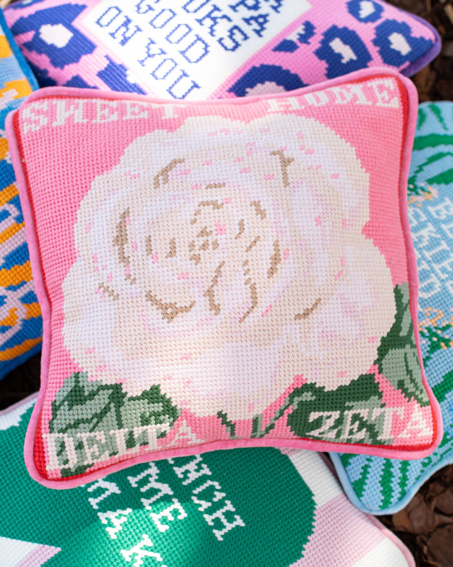 DZ Needlepoint Pillow