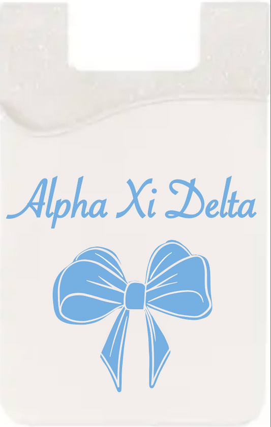 Bow Phone Wallet - Alpha Xi Delta
