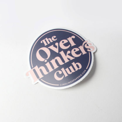 Overthinkers Club Sticker