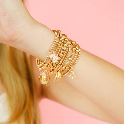Anchor Gold Charm Bracelet