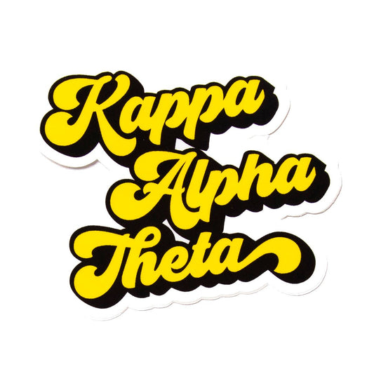 Theta RETRO Decal Sticker