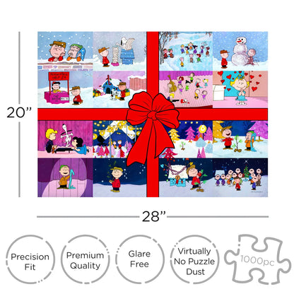 Peanuts Christmas Present 1000 Piece Puzzle